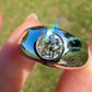 Installment 6/7 - Vintage 0.85 ct old European cut diamond band ring