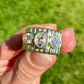 Vintage 1.22 ct elongated old mine and old European cut diamond band ring