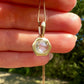 0.71 ct rose cut diamond hexagon pendant