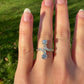 Antique 1.30ct old European cut diamond Toi et Moi ring