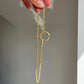 Antique 14k yellow gold watch chain, 13.5"